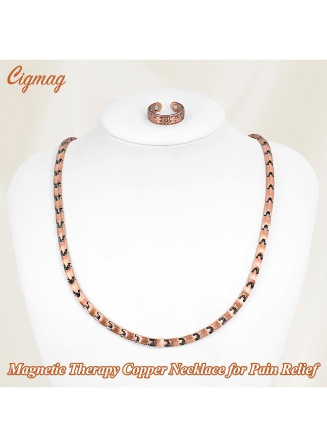 Cigmag Copper Necklace for Women, with 99% Solid Pure Ring Ultra Strength Magnets, Adjustable New Slim and Lightweight - Image 5