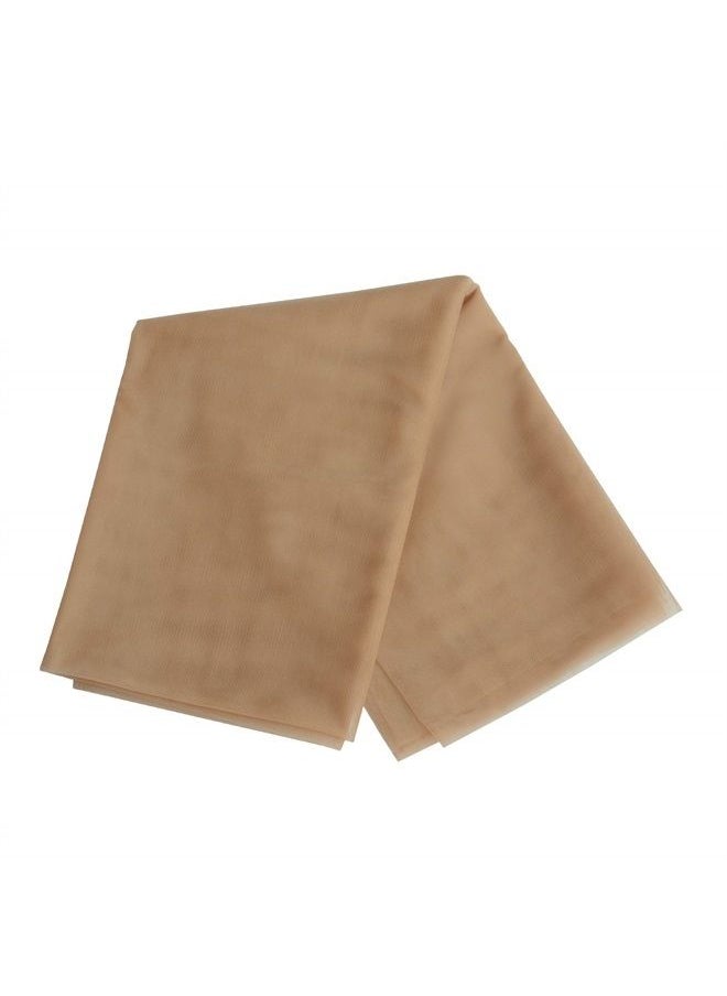 yantaisiyu 1 yard Swiss Lace Net for Wig Making and Wig Caps Lace Wigs Material or Lace Closure Hair Net (Light Brown)  - Image 2