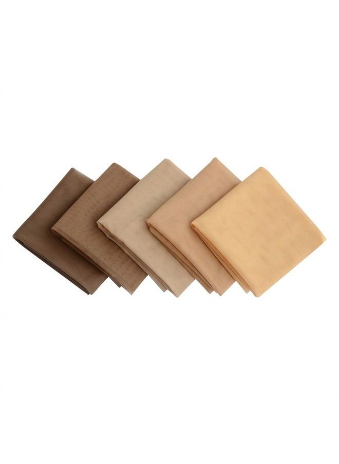 yantaisiyu 1 yard Swiss Lace Net for Wig Making and Wig Caps Lace Wigs Material or Lace Closure Hair Net (Light Brown)  - Image 1
