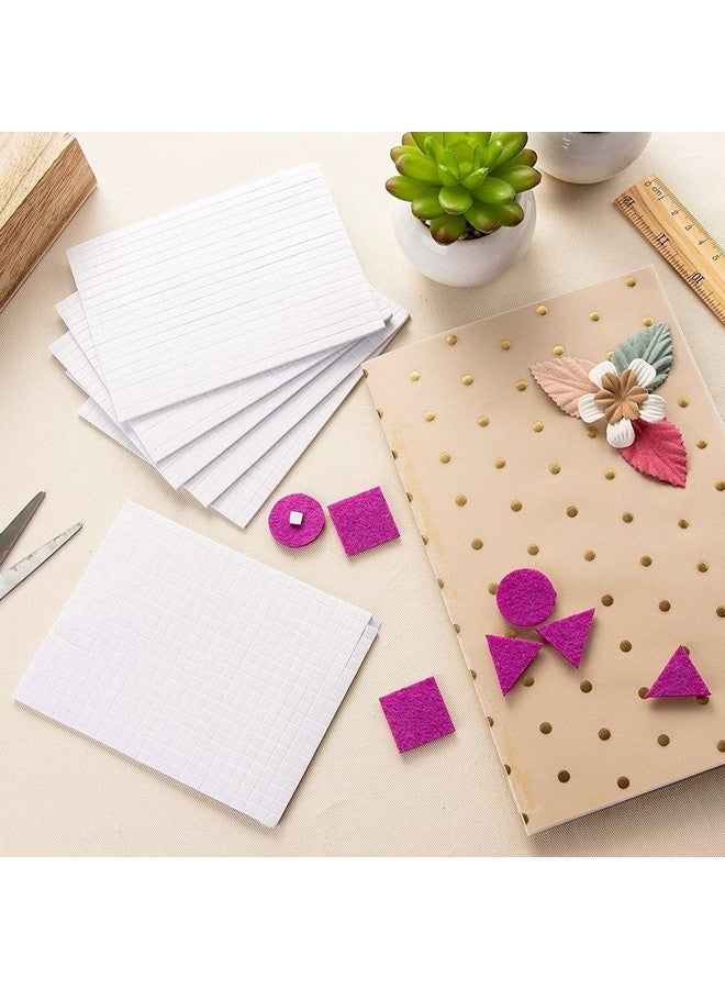 Juvale 12 Pack Small White Adhesive Foam Squares 3D Effect For Diy Crafts Decoration Greeting Cards Scrapbooking Dual Adhesive Mounts Backing Dots (0.4 In 1056 Pieces) - Image 3