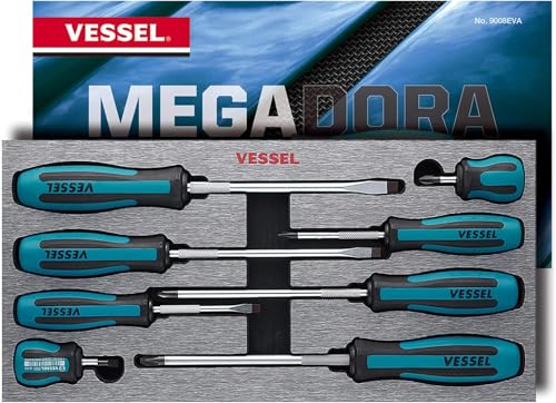 VESSEL MEGADORA Screwdriver Set 8pcs. 9008EVA (EVA foam set) - Image 1