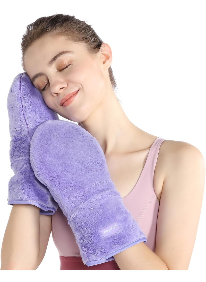 SUZZIPAD SuzziPad Heated Gloves for Fatigue Soothing, Microwavable Glove for Women to Reduce Discomfort, Washable Hands Warmers, Hand Heating Pad Item for Elderly, Microwave Moist Pads for Heat Compress 