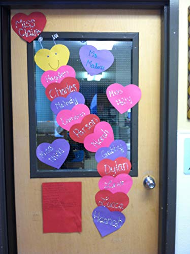 SHAPES ETC. 15 Pcs 7.75x10in Super Heart Cutouts, Assorted Color Heart, Double Sided, Construction Paper Shapes, Bulletin Board Decorations, DIY Crafts, Valentine's Day, Wall Cutouts, Made in USA - Image 2