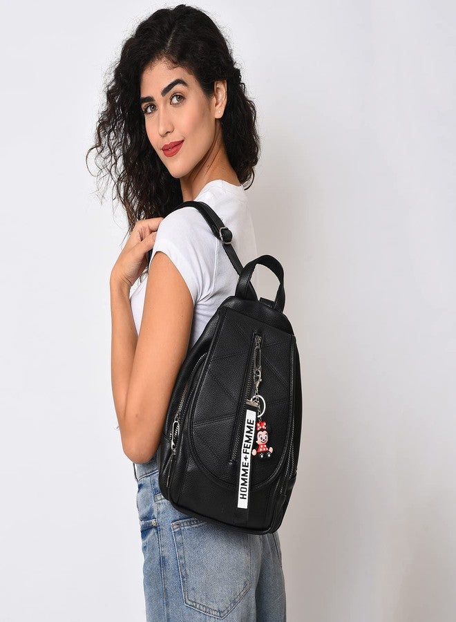 Haute Sauce Solid Backpack with Zip Lock (AZ_HSBP1066) - Image 4