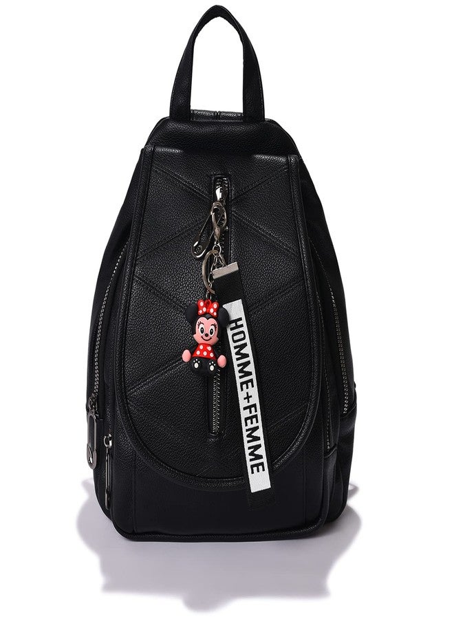 Haute Sauce Solid Backpack with Zip Lock (AZ_HSBP1066) - Image 1