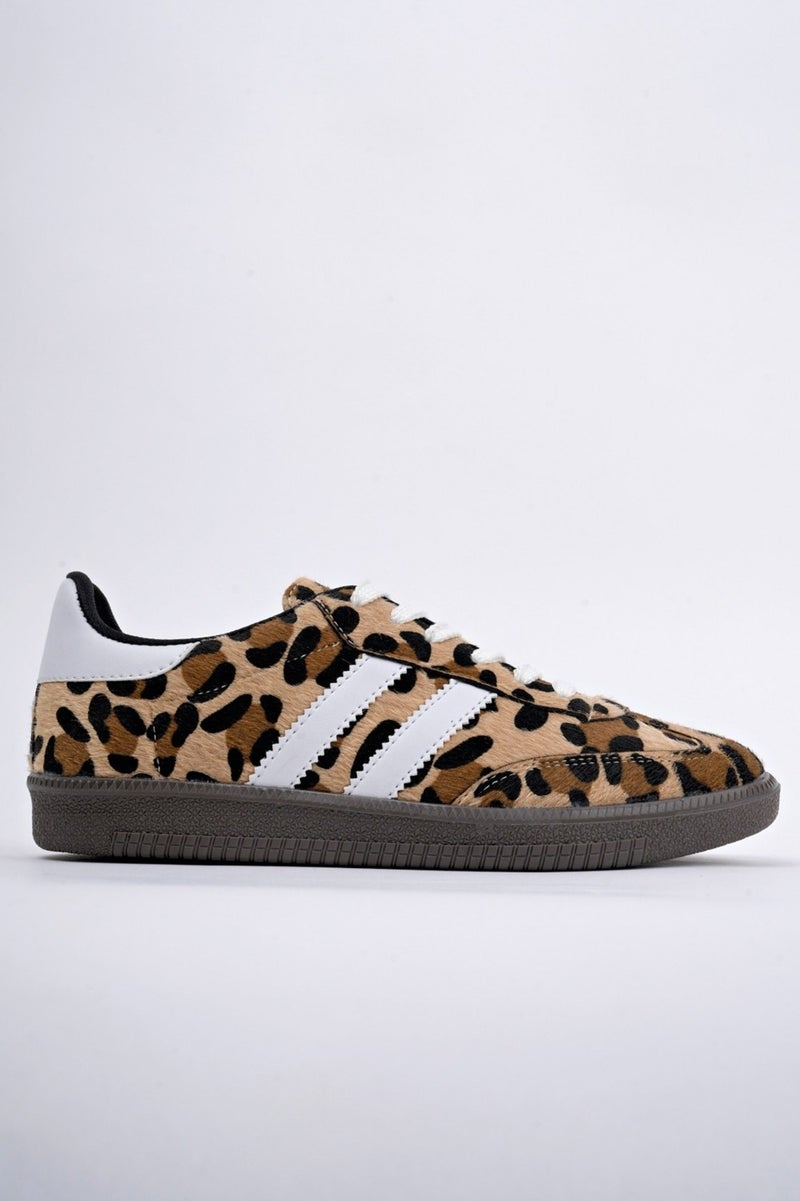 muggo Leopard Guaranteed Women's Orthopedic Casual Lace-Up Walking Leopard Patterned Sneaker Sports Shoes  - Image 5