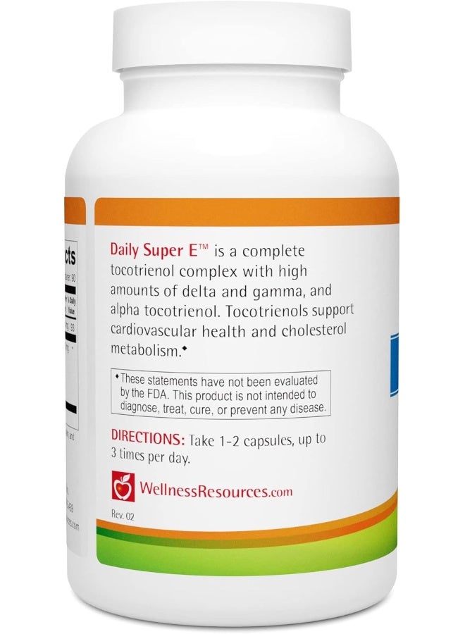 Wellness Resources مجمع توكوتريينول سوبر E اليومي 180 كبسولة - Image 3