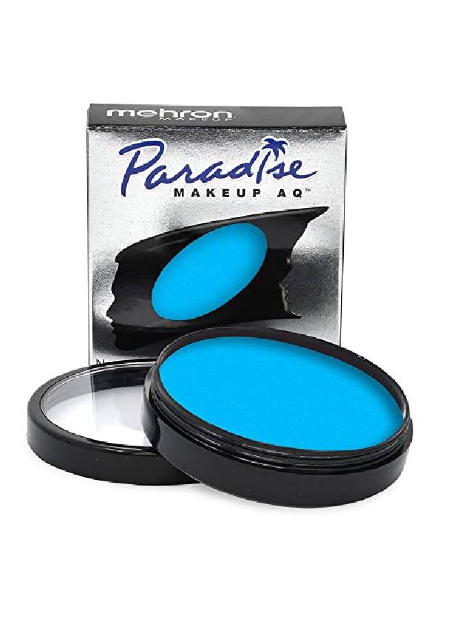 mehron Makeup Paradise Makeup Aq Face & Body Paint (1.4 Oz) (Celestial Neon Blue/Light Blue) - Image 2