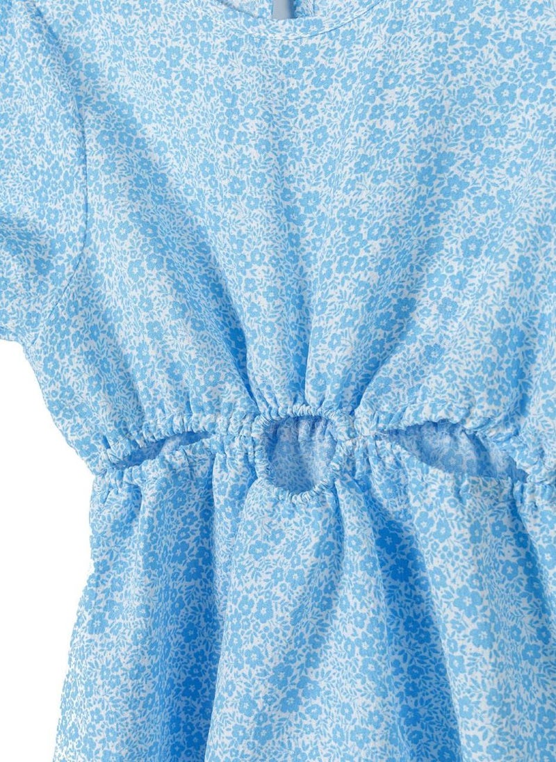 مينوتي فستان بناتي بأكمام قصيرة وخصر مطاطي - Image 4