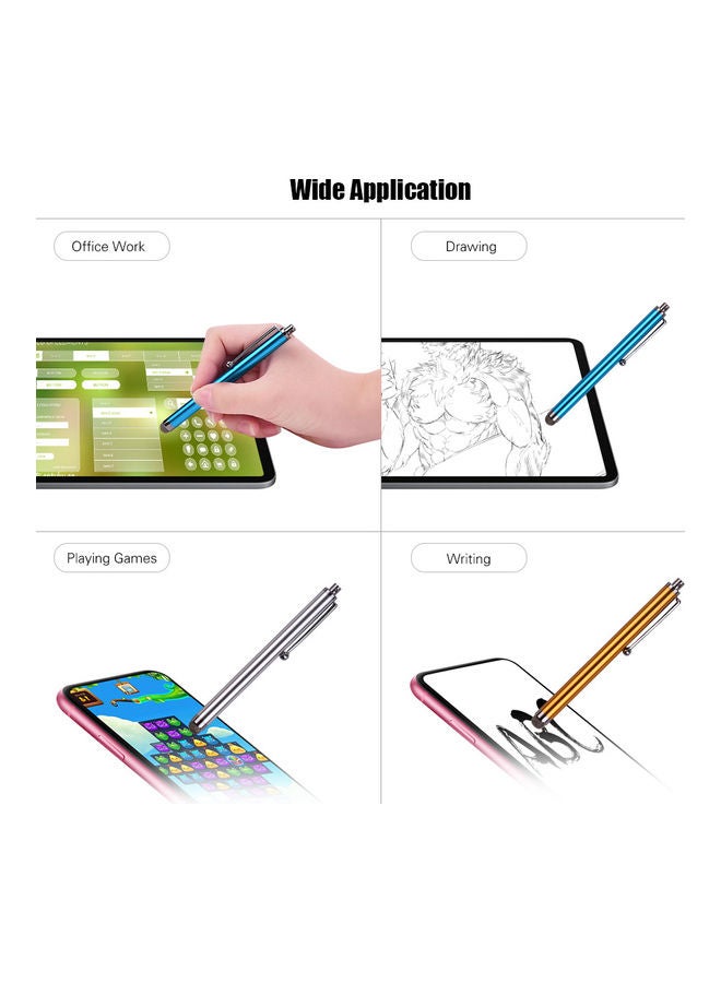 Universal Capacitive Stylus Pen Silver - Image 3