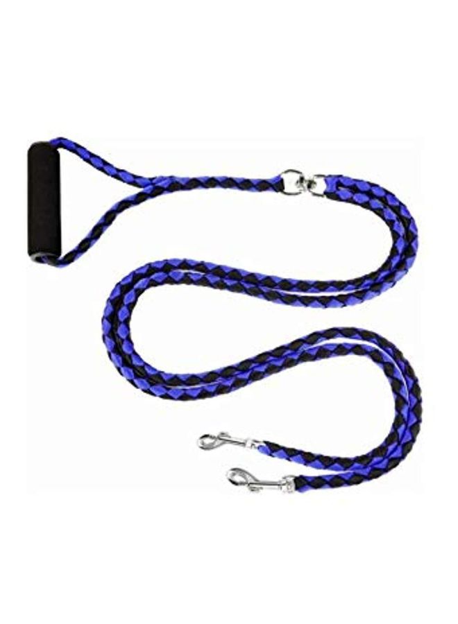 NIBEMINENT Dual No Tangle Coupler Leash Purple/Black/Silver - Image 3