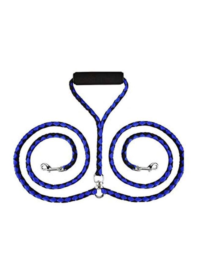 NIBEMINENT Dual No Tangle Coupler Leash Purple/Black/Silver - Image 2