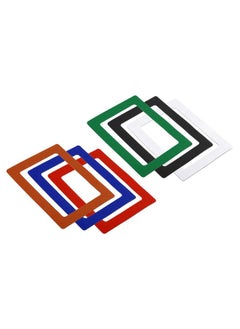 PATIKIL Magnetic Picture Frame 6 Pack Picture Holder Holds 5X7 Inch Photos For Refrigerator Home Office Wall Pvc Multicolor  - Image 1