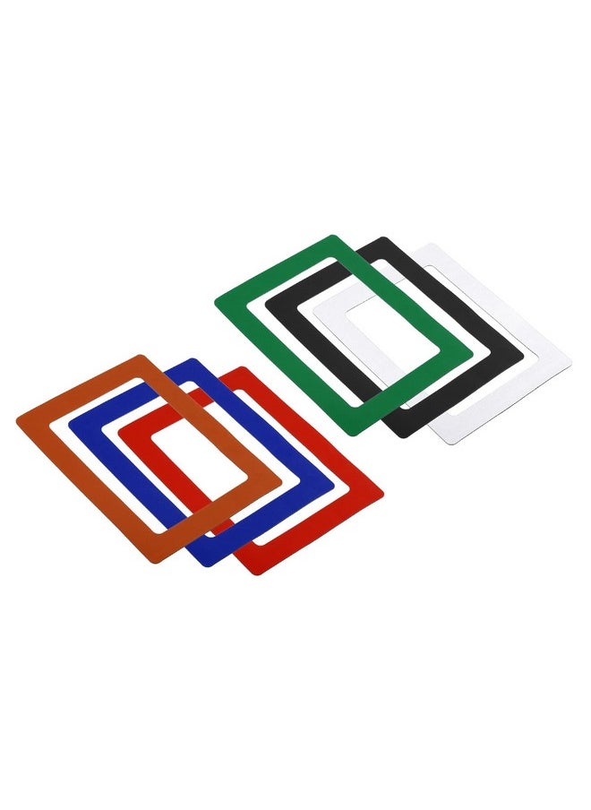 PATIKIL - Magnetic Picture Frame 6 Pack Picture Holder Holds 5X7 Inch Photos For Refrigerator Home Office Wall Pvc Multicolor - Image 1
