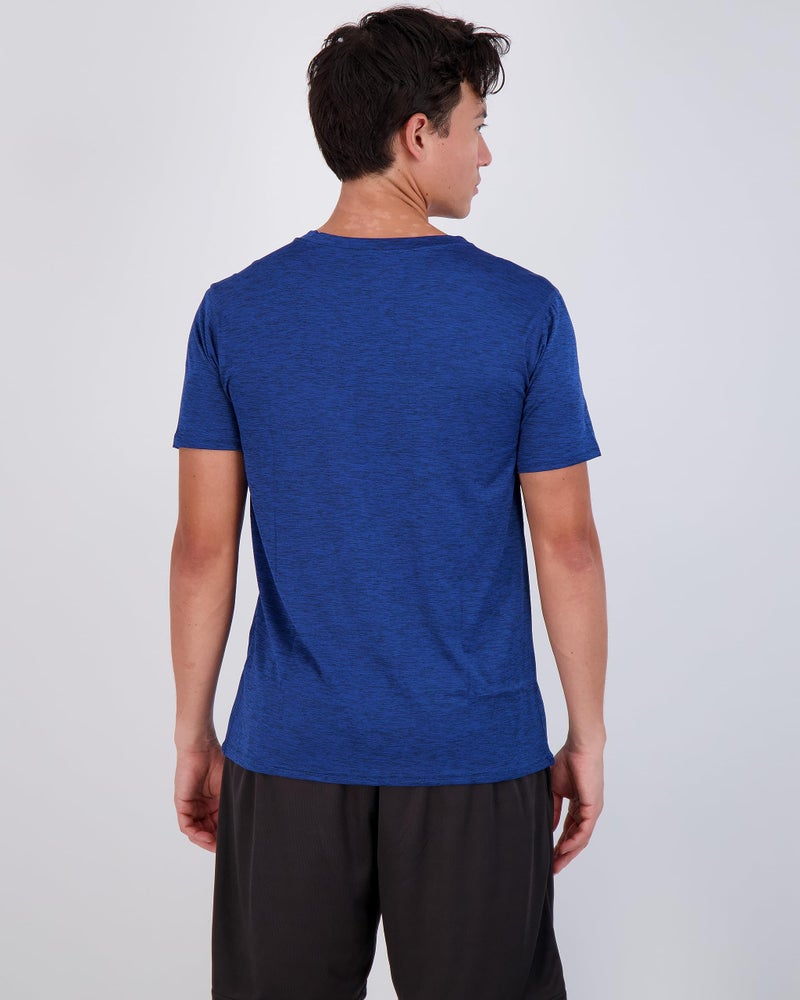 REALESSENTIALS Real Essentials Athletic V Neck Tshirt Shirts T-Shirts Men Quick Dry Fit Tops Dri Fit Short Sleeve Active Wear Training Exercise Fitness Workout Shirt Tee Tees Gym Sports Top, Set 9, M, Pack of 5 - Image 3