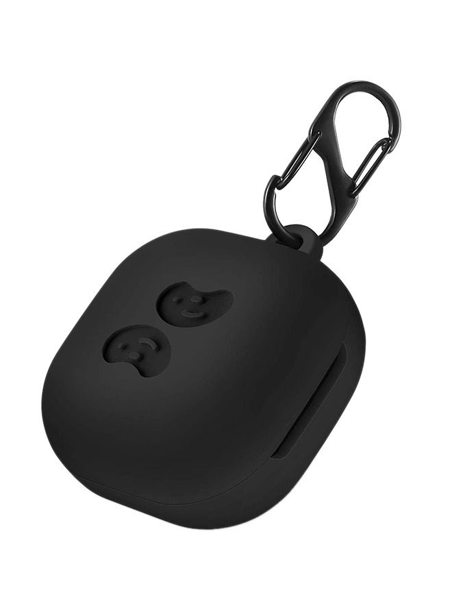Shockproof Protective Case Cover With Carabiner For Samsung Galaxy Buds Live Black - Image 1