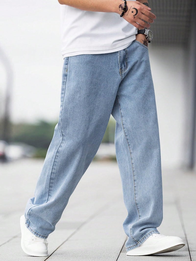 KOTTY Men's Solid Regular Fit Mid Distressed Fashionable Trendy Denim Jeans(Blue,30) - Image 3