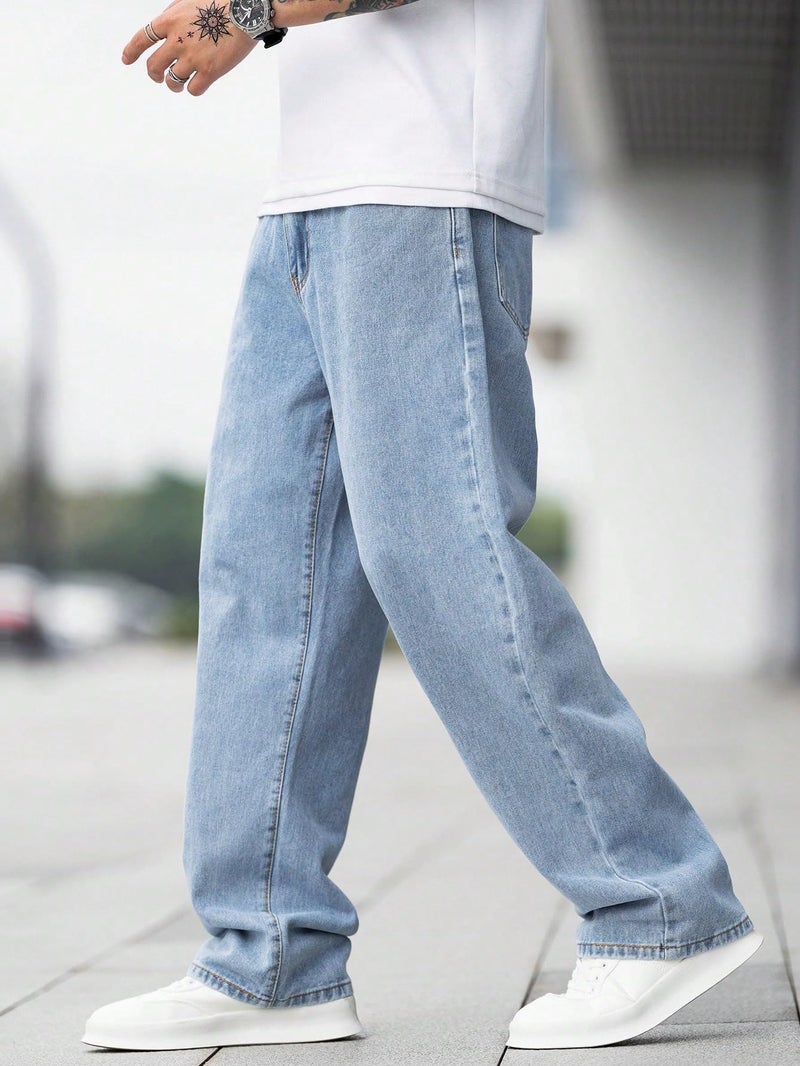 KOTTY Men's Solid Regular Fit Mid Distressed Fashionable Trendy Denim Jeans(Blue,30) - Image 4
