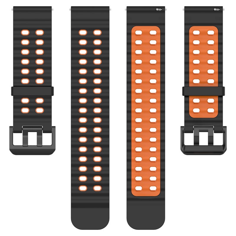 Bluejw 24mm Quick Release Rubber Watch Strap Replacement for Suunto 9 Baro Copper / Spartan Series – Durable, Comfortable 24mm Smartwatch Band - Image 1