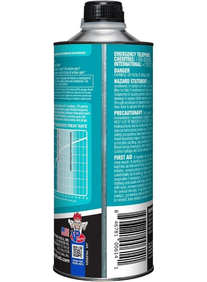 VP Racing Fuels 29505 Octanium Unleaded Octane Booster Quart 1 Pack - Image 4