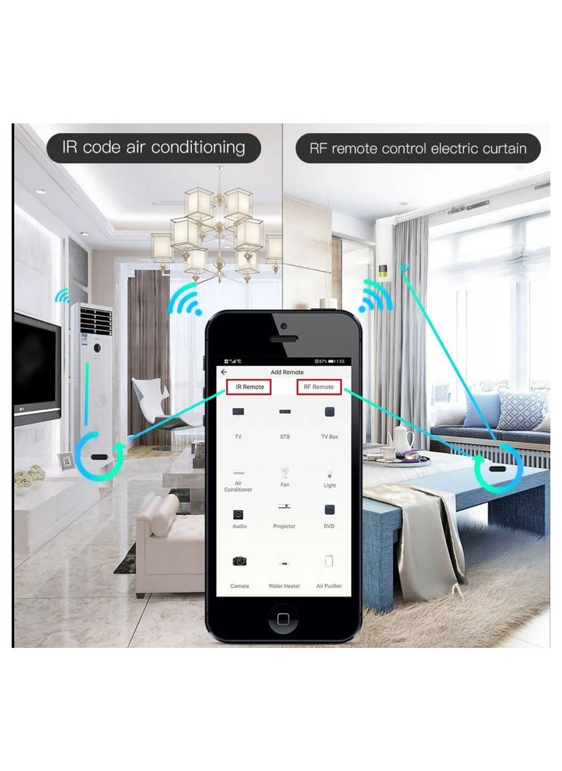 Generic - MOES WiFi RF IR Smart Home Universal Remote Controller for TV, Air Conditioning, Appliances, Compatible with Tuya/Smart Life App, Voice Control via Alexa and Google Home - Image 1