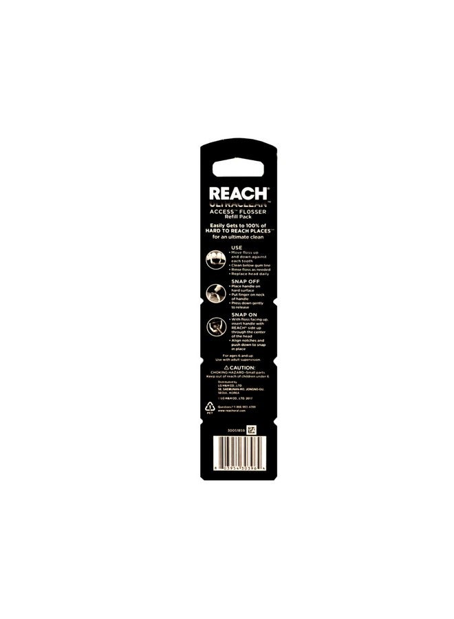 REACH Ultraclean Access Flosser Unflavored Disposable Heads, 28 Count - Image 2