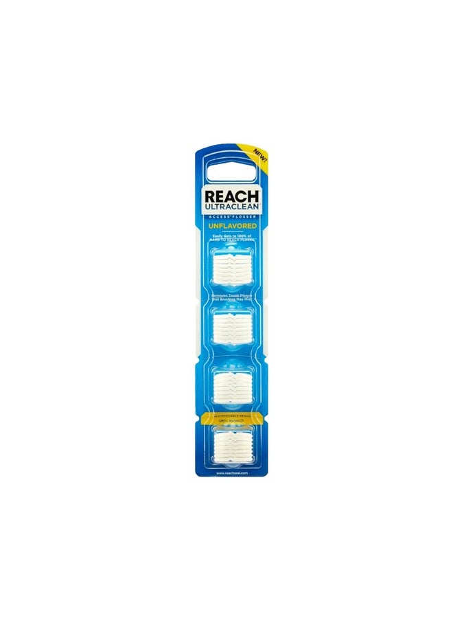 REACH Ultraclean Access Flosser Unflavored Disposable Heads, 28 Count - Image 1