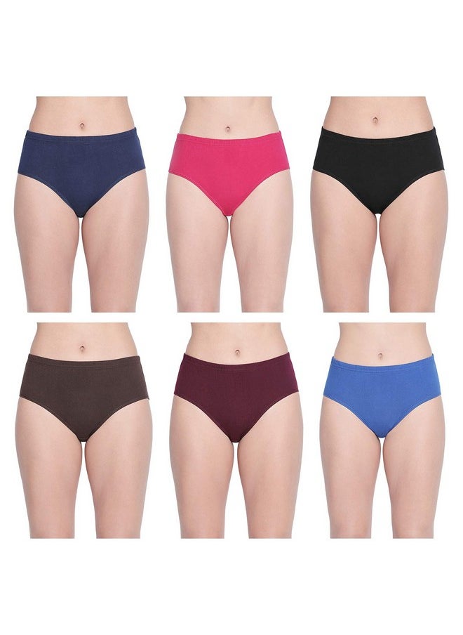 بودي كير مجموعة من 6 قطع من القطن من BODYCARE للنساء (E2D-6PCS-XL_Assorted_X-Large)  - Image 1