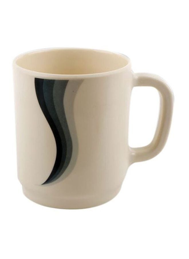 Super Rays Melamine Handle Cup Multicolour Beige/Black