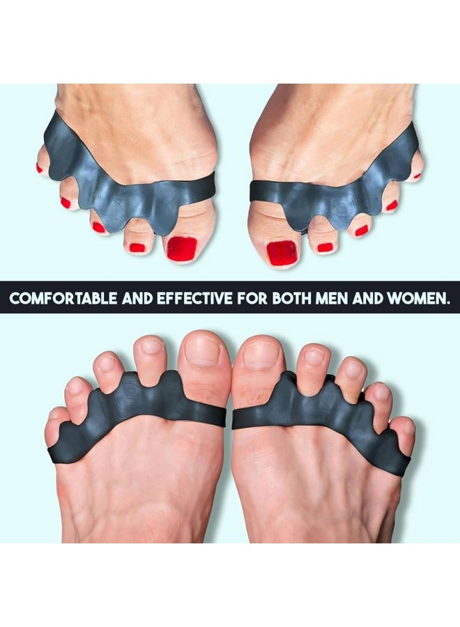 Kate VYCE PrimalStep Toe Separators - Doctor Recommended - Correct Foot and Bunion Pain, Plantar Fasciitis - Toe Straightener to Improve Functional Athletic Mobility - Stretches to Fit (S/M) - Image 5