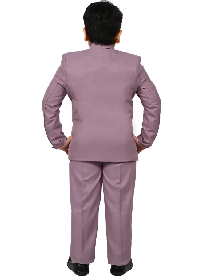 BT DEZINES Boys Purple Five Piece Suit Set for Kids