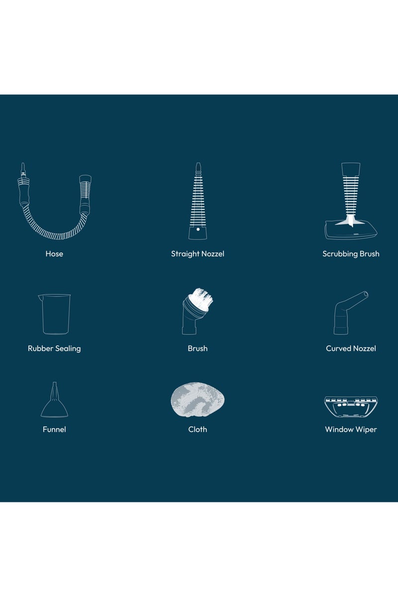 ELK Steam Cleaner 1200W – Portable Multi-Purpose Steam Cleaning Device with Attachments – Chemical-Free Sanitization - Image 3