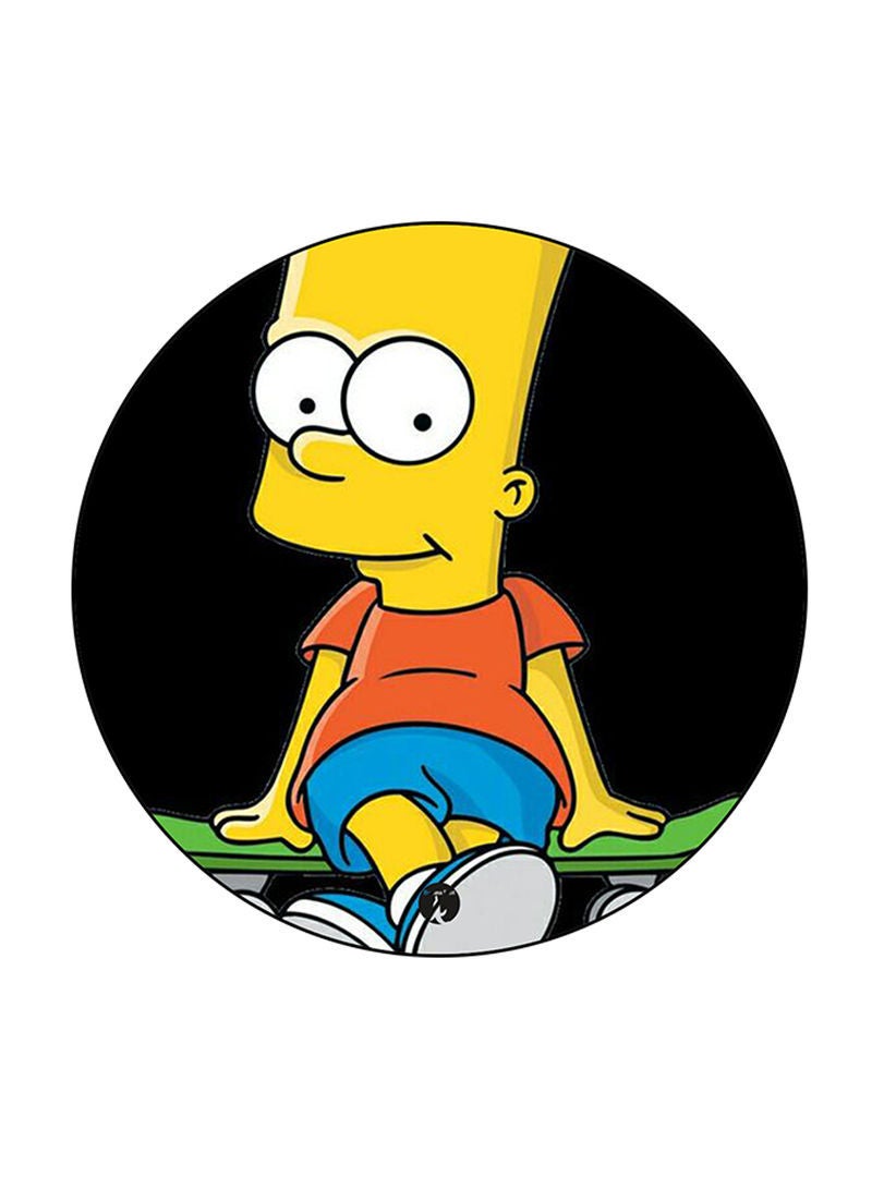 RKN Simpsons Printed Round Pin Badge Multicolour - Image 1