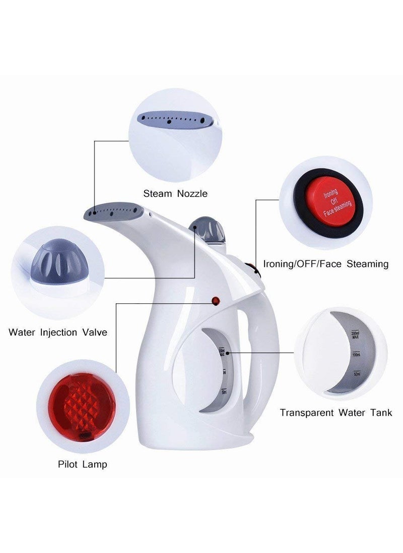 Pamidhar Pamidhar 2in1 Electric Portable Handheld Garment and Facial Steamer MultiFunctional Steam Vaporizer for Face Nose Cold and Cough Plastic Steam Iron for Clothes Home and Travel  - Image 4