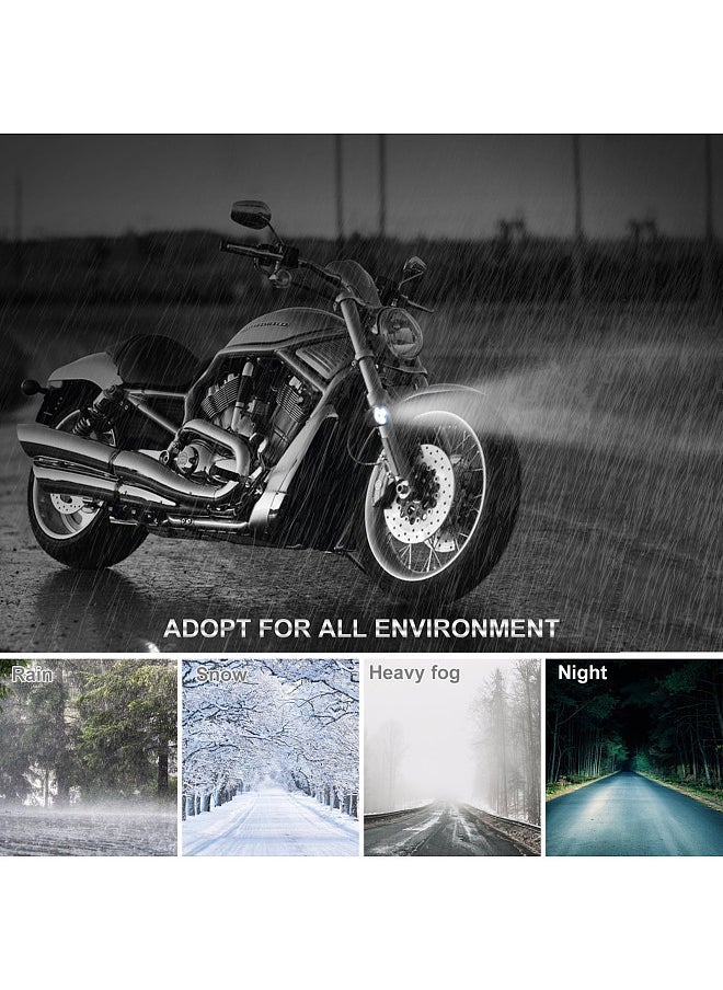 Generic - 1PCS Super Bright White Motorcycle 40W LED Spotlight Headlight Waterproof Spot Head Lamp Driving Fog Light 6000K - Image 1