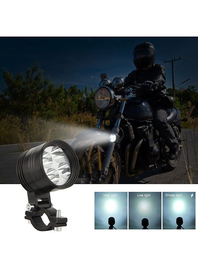 Generic - 1PCS Super Bright White Motorcycle 40W LED Spotlight Headlight Waterproof Spot Head Lamp Driving Fog Light 6000K - Image 1