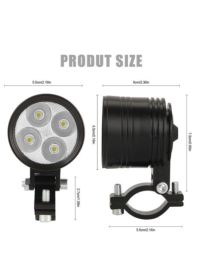 Generic - 1PCS Super Bright White Motorcycle 40W LED Spotlight Headlight Waterproof Spot Head Lamp Driving Fog Light 6000K - Image 1