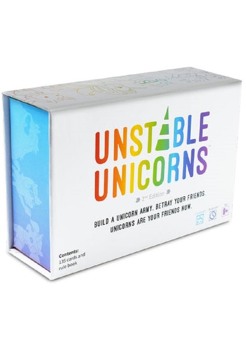 Unstable Unicorns: Base Game 2nd Edition - Strategic Card Game for 2-8 Players - Fun, Fast-Paced, Unicorn-Themed Party Game