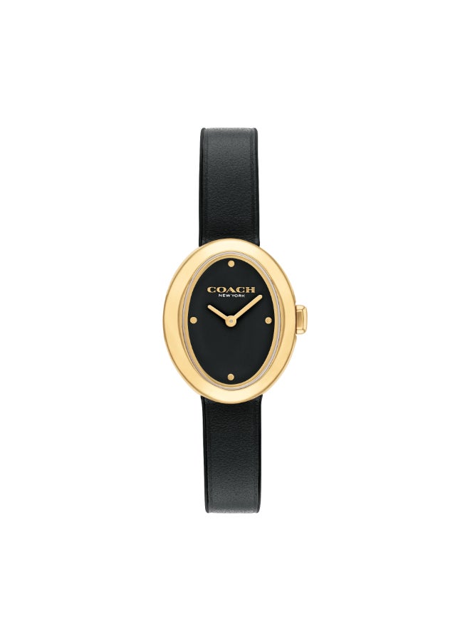 COACH OVAL ANALOG WOMEN'S BLACK CASE WATCH - 14504421 - Image 2