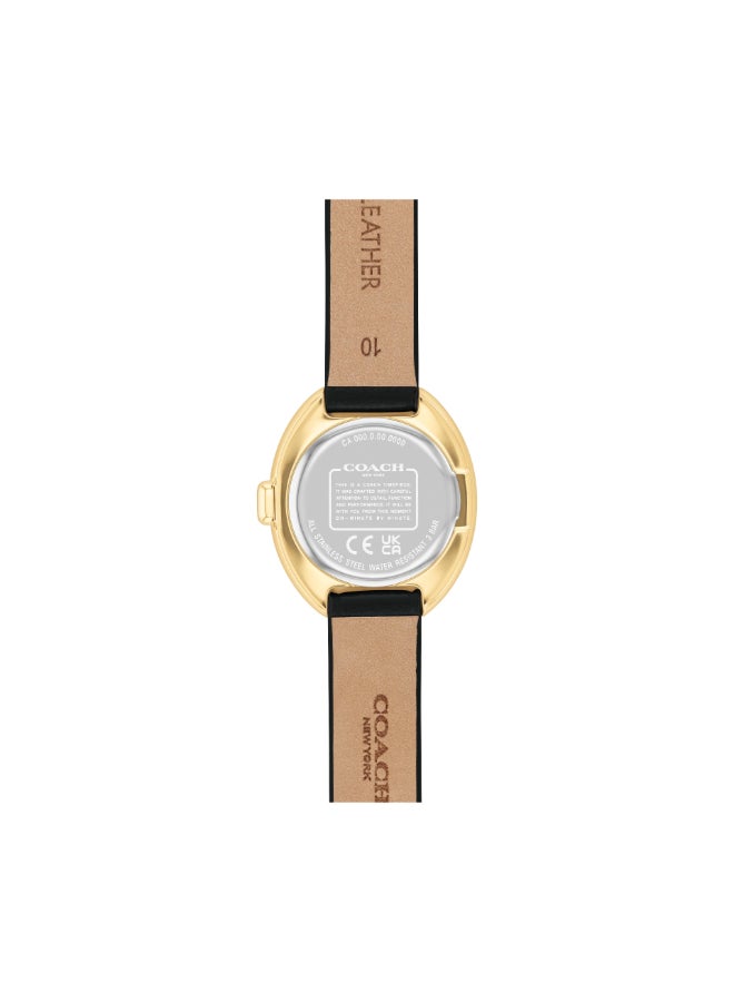 COACH OVAL ANALOG WOMEN'S BLACK CASE WATCH - 14504421 - Image 3
