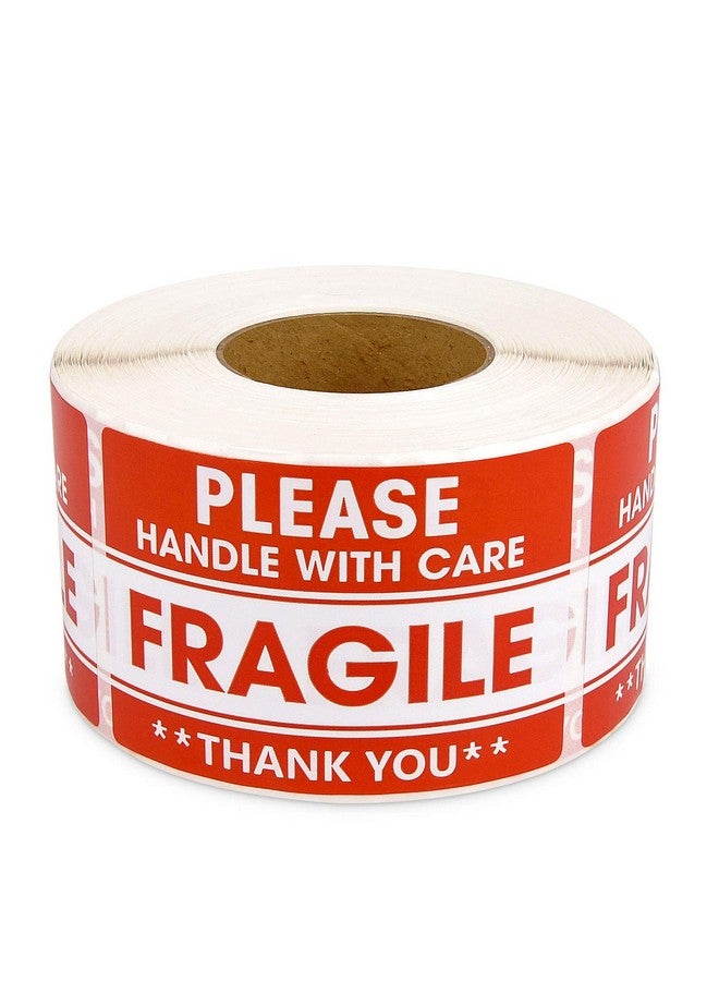 Methdic 2"X 3" Fragile Stickers 500 Labels Per Roll Strong Adhesive (Handle With Care,Do Not Drop,Thank You) Labels For Shipping And Moving - Image 1