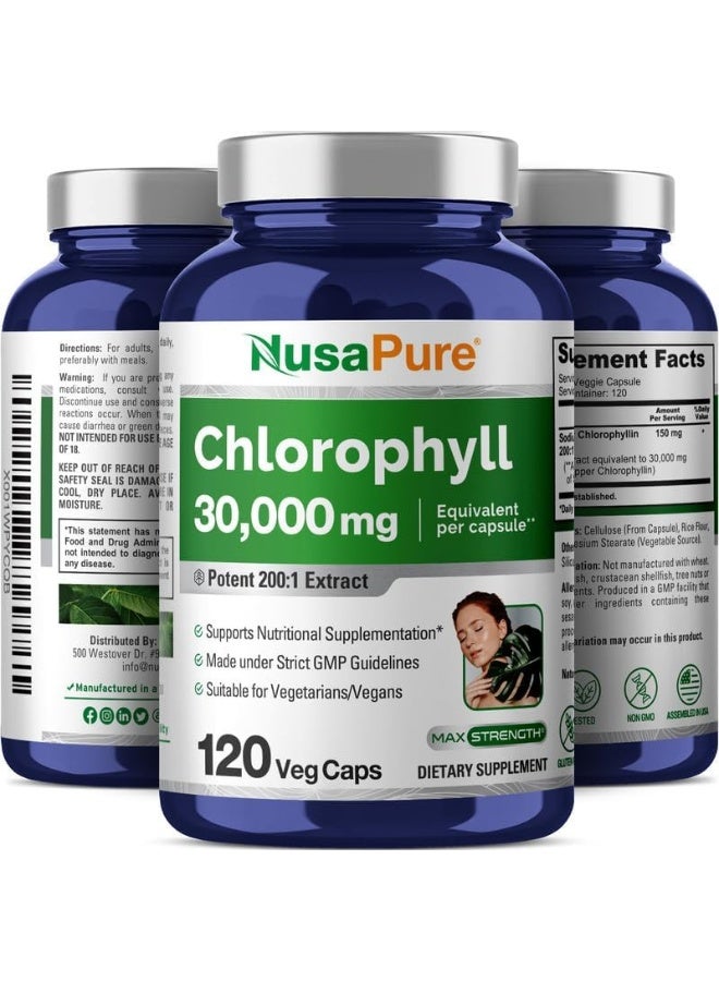 NusaPure Chlorophyll 30,000 mg 120 caps - Image 4