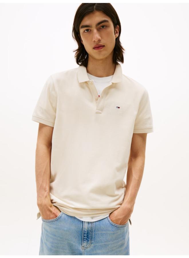 TOMMY JEANS Slim Cotton Polo - Image 1
