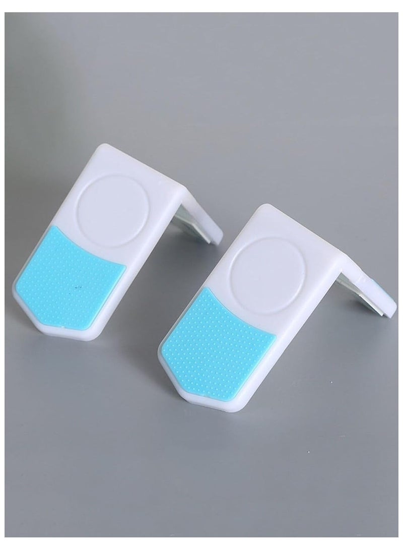 Rubik Self Adhsive Drawer Lock, 2pcs Multi-Purpose Corner Drawer Plsatic Safety Locks, Right Angle - Image 4