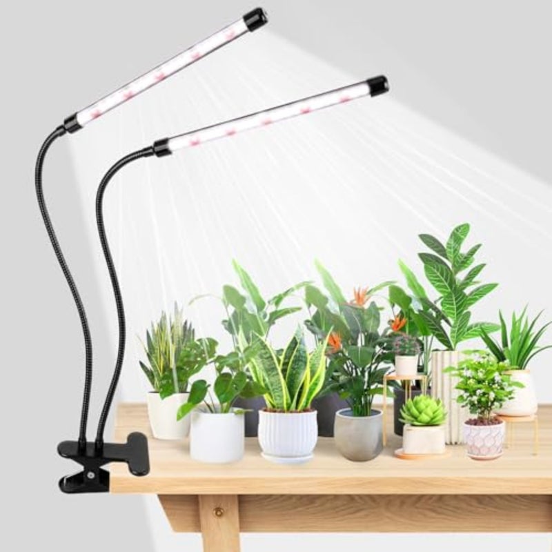 Plant Growing Lamp Indoor Plants, Seedlings, Herb Gardens Full Spectrum LED with Flexible Gooseneck 84 LEDs, 3/9/12H Timer, 3 Spectral Modes, 10 Dimmable Levels - Image 1