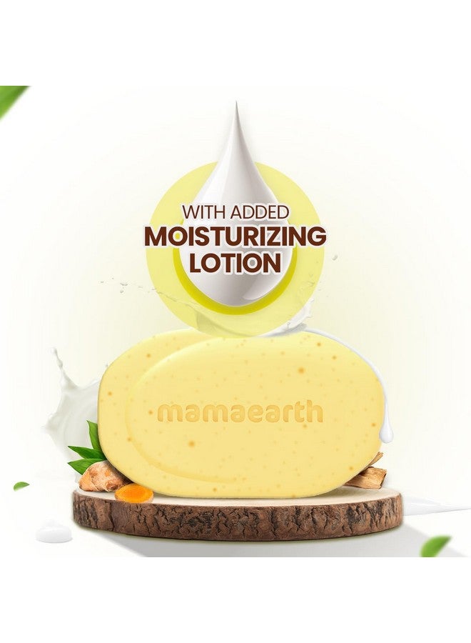 Mamaearth Ubtan Moisturizing Lotion Soap 125 G (Pack Of 4) | Removes Tan | Benefits Of Lotion In A Soap | Gently Exfoliates & Deeply Cleanses | Nourishes Dry Skin | Non Drying | Grade 1 Soap  - Image 2