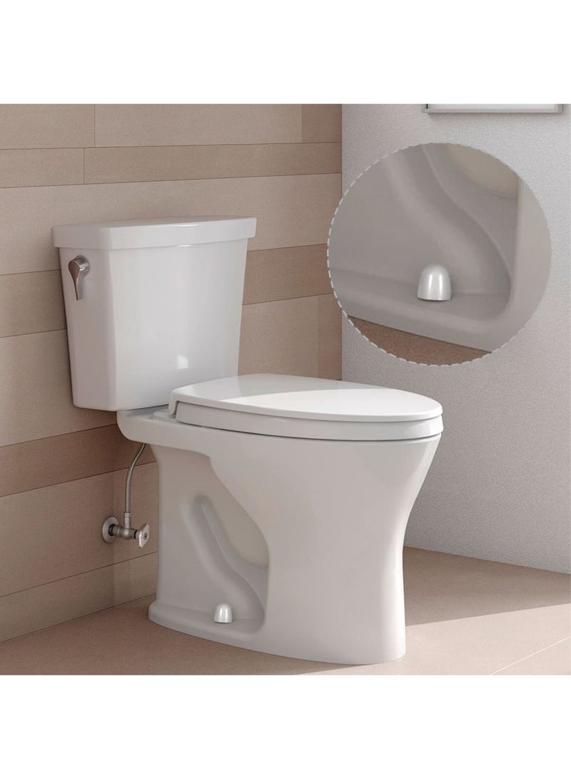 سيوسي 16 Pieces Universal Toilet Bolt Caps, Round Plastic Push-On Toilet Bowl Bolt Covers, 1.44 Inch Height, Easy to Install, Durable and White Toilet Caps for Toilet Bowl Bottom Protection - Image 2