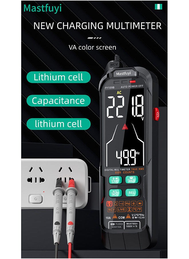 Generic FY159B Digital Intelligent Multimeter, Fully Automatic Portable Multimeter, Digital Display Multimeter  - Image 2