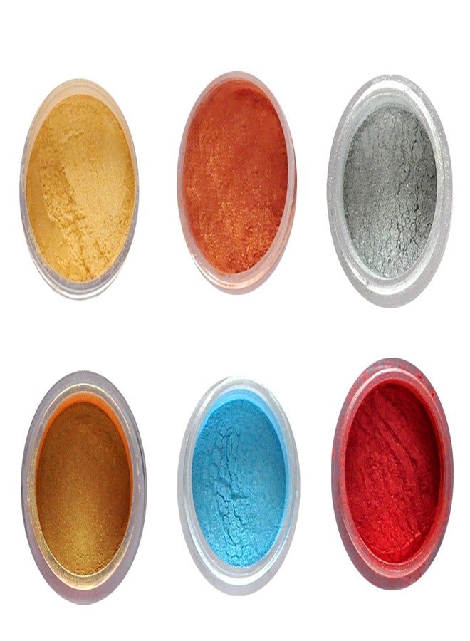 Vozwa Shining Eyeshadow Shimmer Powder (Copper, Golden, Maroon, Blue, Silver, Gold Gradient)(0041) - Image 1