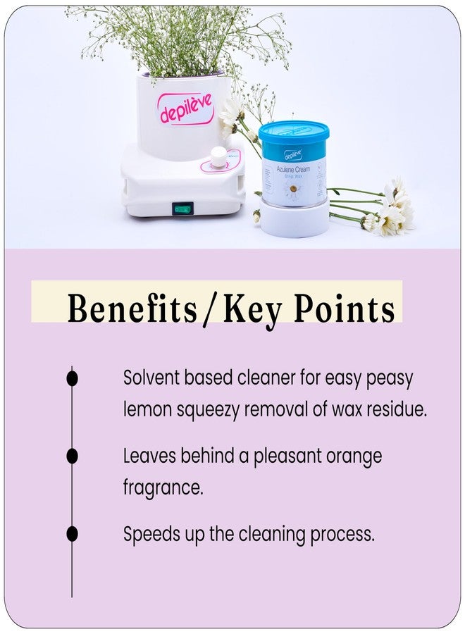 Depileve منظف شمع الليمون السهل من ديبيليف للأجهزة والسخانات، 35 أونصة - Image 3